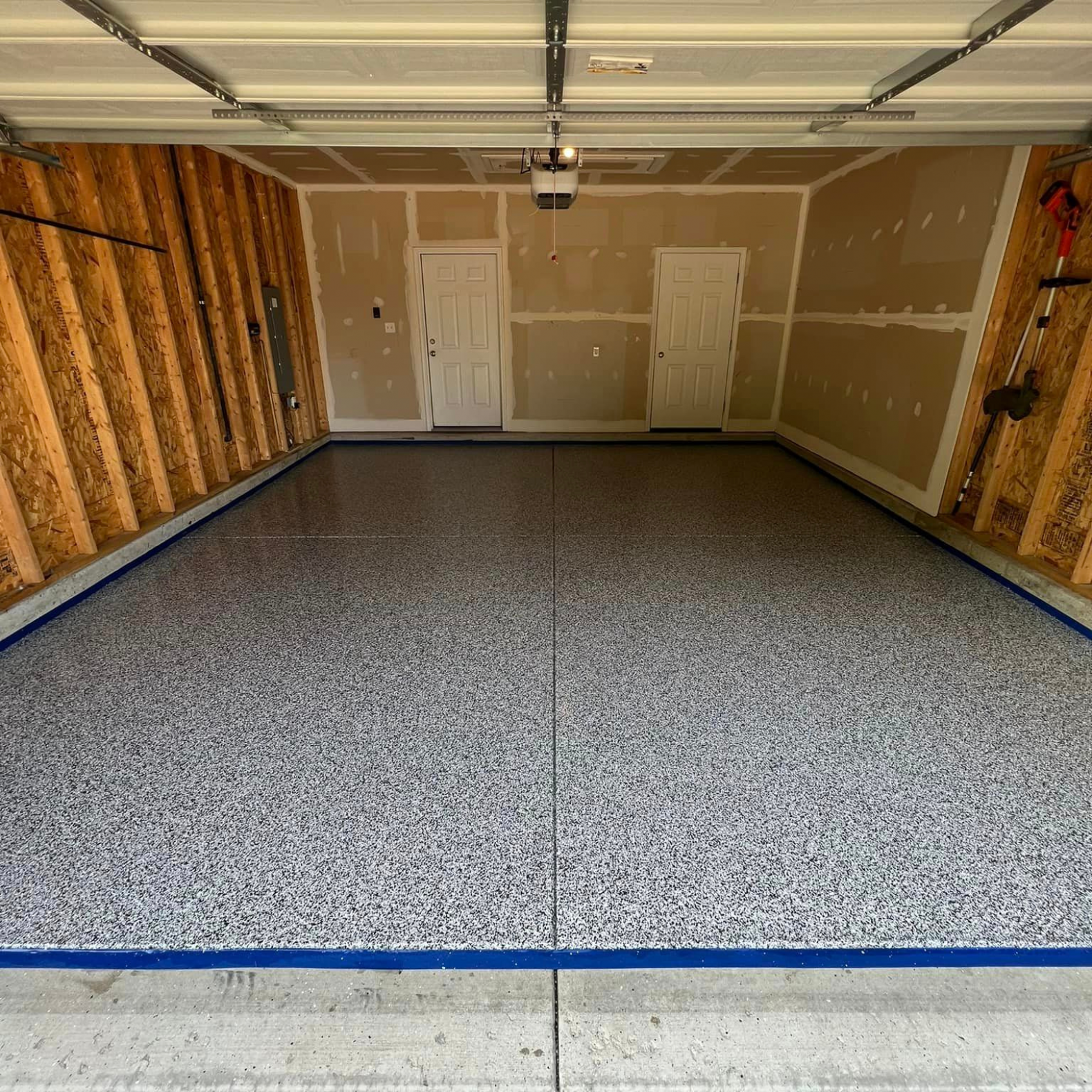 after-garage; garage floor coating with epoxy resin
